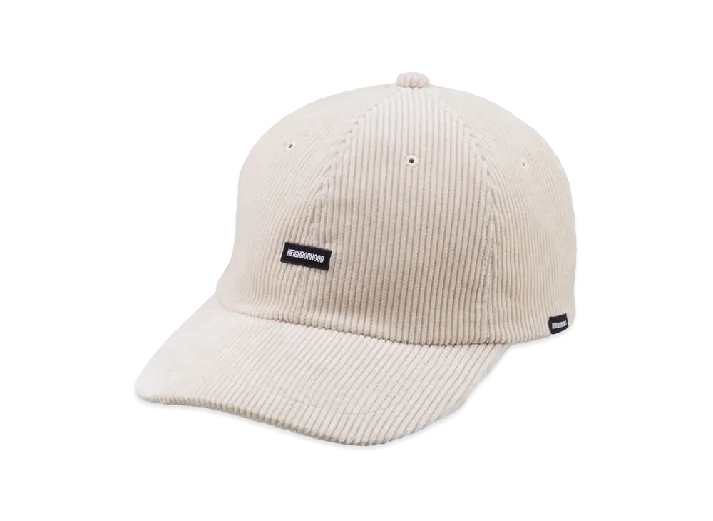 NEIGHBORHOOD Cord Dad Cap . CO "Off White"