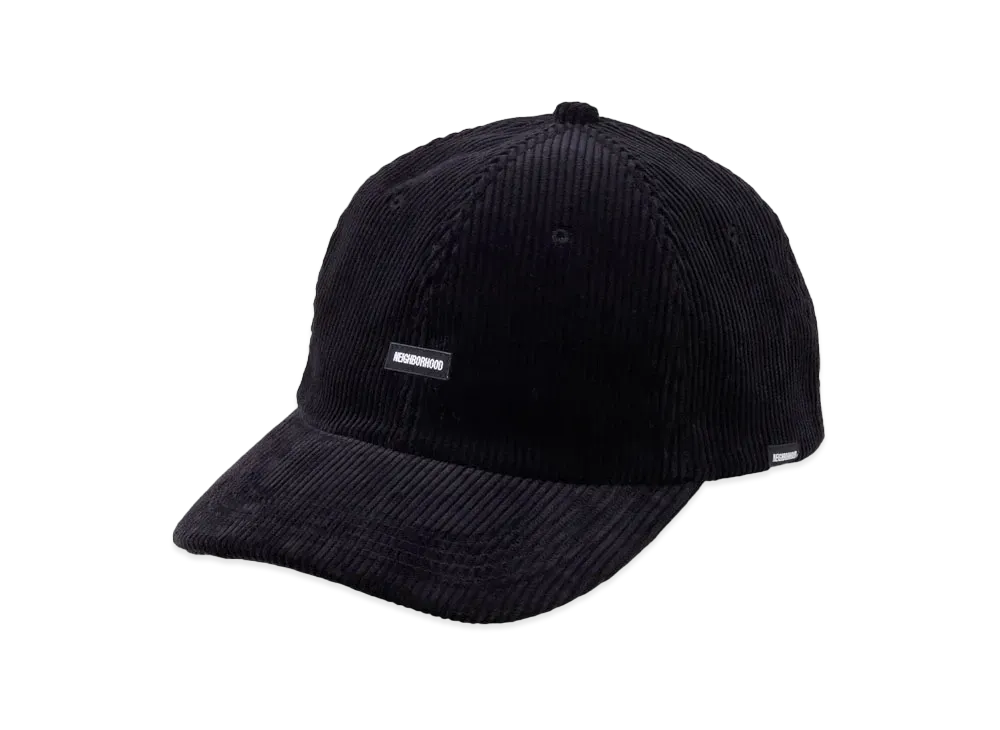 NEIGHBORHOOD Cord Dad Cap . CO "Black"