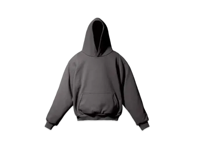 YEEZY GAP Logo Shrunken Hoodie "Dark Grey"
