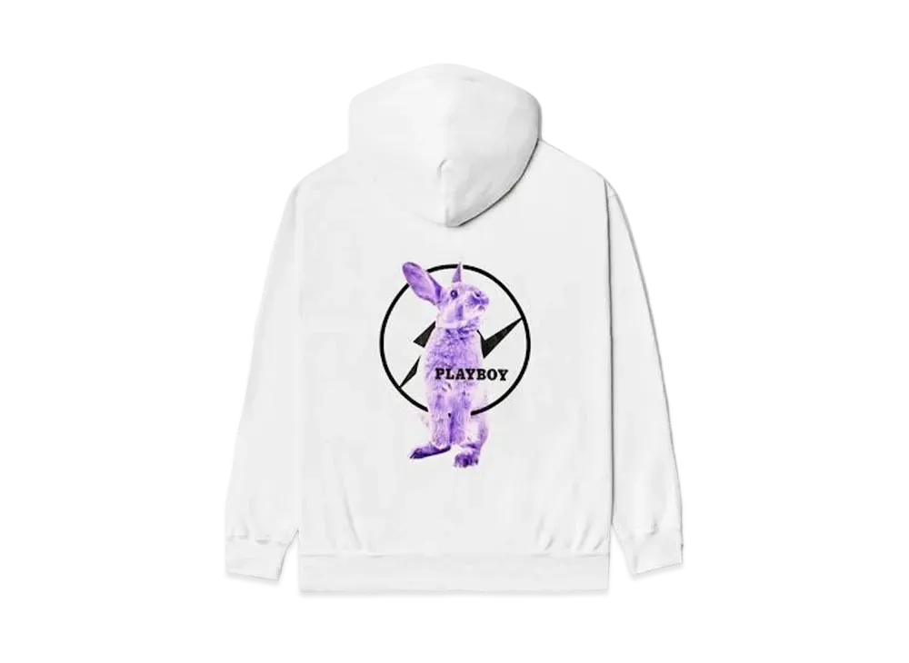 FRAGMENT Meets Playboy Purple Bunny Hoodie "White"