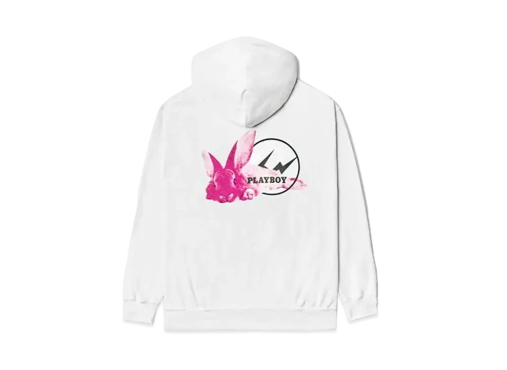 FRAGMENT Meets Playboy Pink Bunny Hoodie "White"