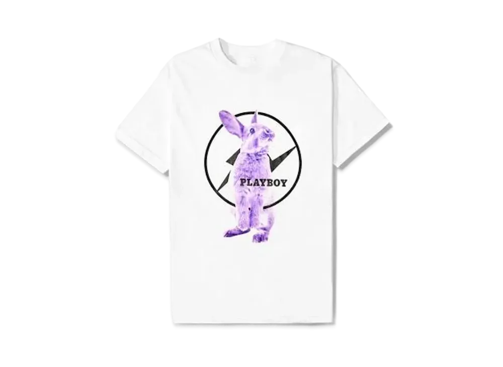 FRAGMENT Meets Playboy Purple Bunny Tee "White"