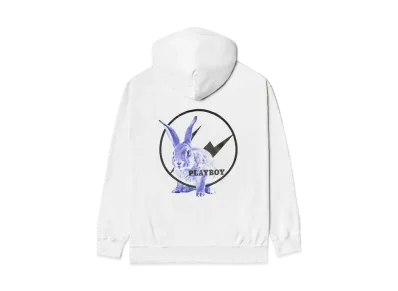 FRAGMENT Meets Playboy Blue Bunny Hoodie "White"