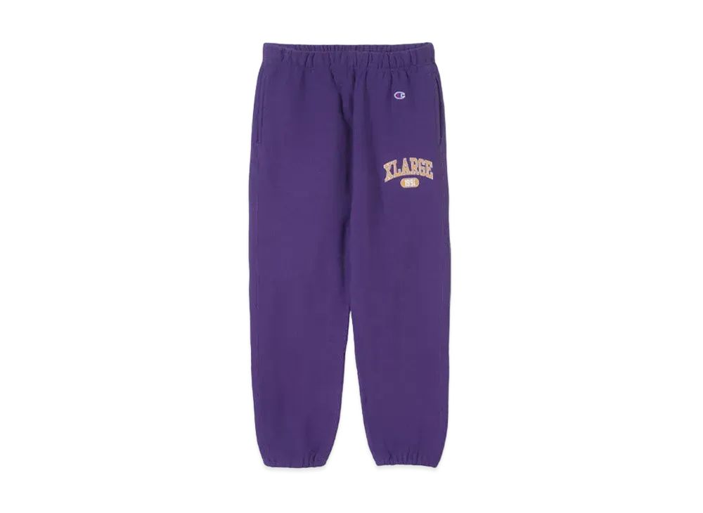 XLARGE x Champion College Sweat Pants "Purple"