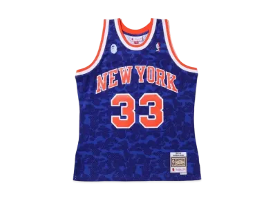 A BATHING APE x Mitchell&Ness x NBA NEW YORK KNICKS Jersey Tanktop "Blue"