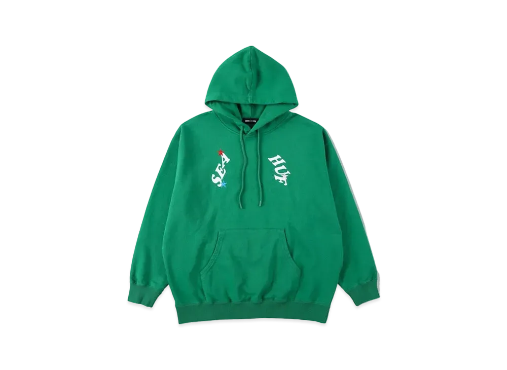 WIND AND SEA x HUF Hoodie "Green"
