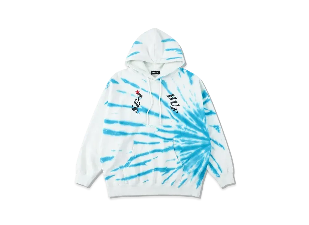WIND AND SEA x HUF Hoodie "Tie Dye"