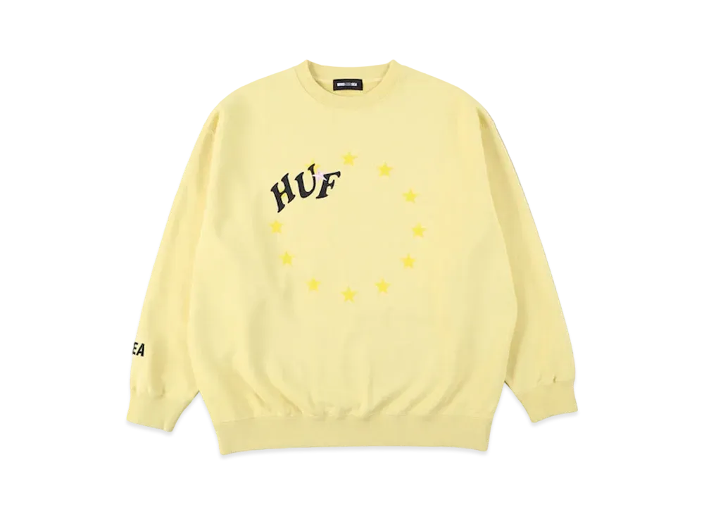 WIND AND SEA x HUF Crew Sweat "Yellow"