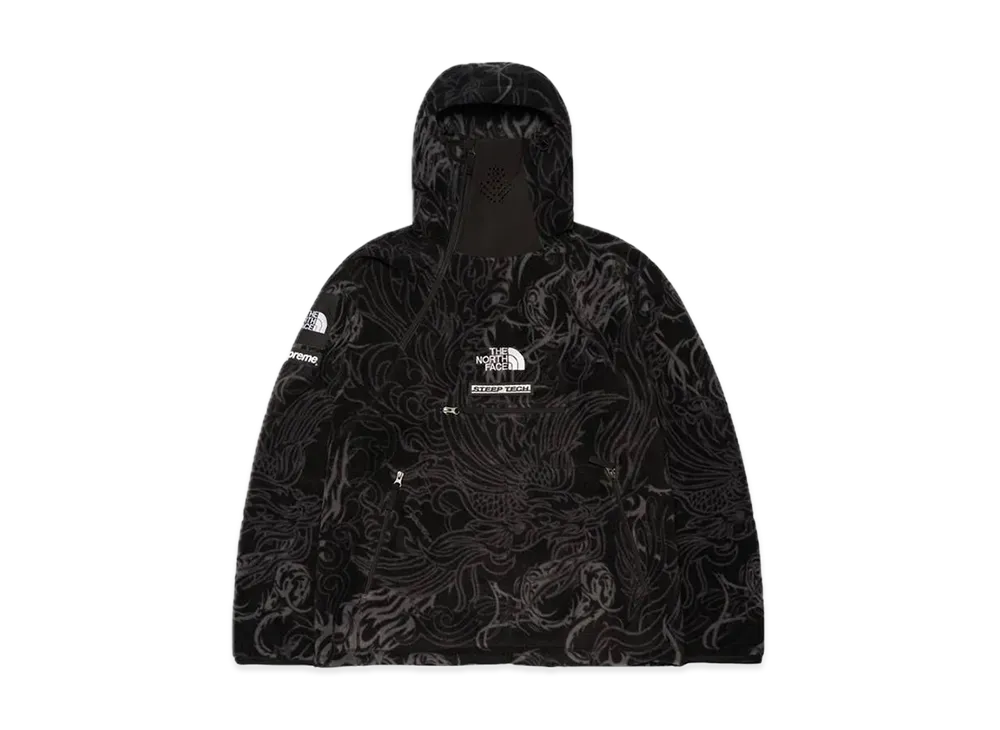 Supreme x The North Face Steep Tech Fleece Pullover "Black Dragon"
