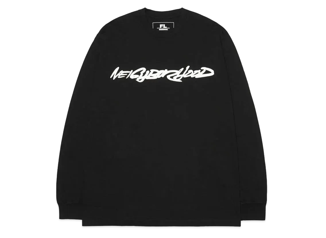 NEIGHBORHOOD x Futura Laboratories Crew L/S T-Shirt "Black"