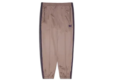 Needles ZIPPED TRACK PANT - POLY SMOOTH "Brown"