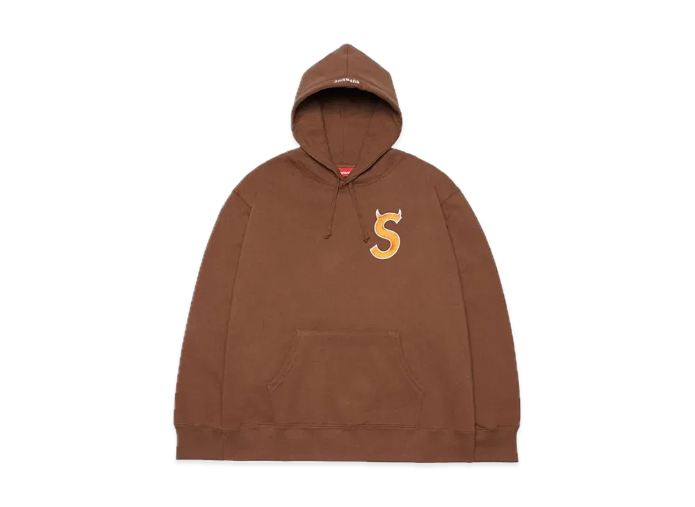 Supreme S Logo Hooded Sweatshirt "Brown" (22FW)