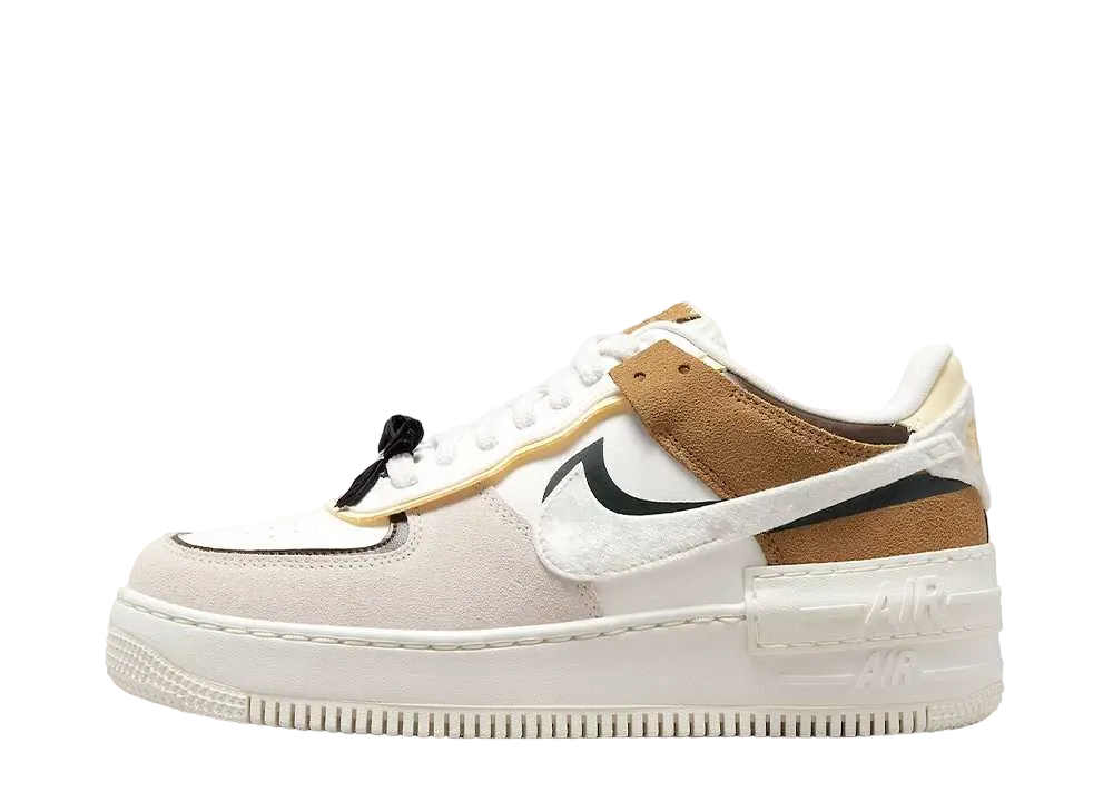 大人かわいい！ブラックｘベージュ【NIKE】air force 1 shadow ☆ナイキ☆NIKE WMNS Air Force 1 Shadow ベージュ 大人気 (Nike