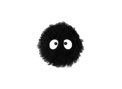 PORTER x My Neighbor Totoro A Dust Bunny Polar Fishing Wear "Black"