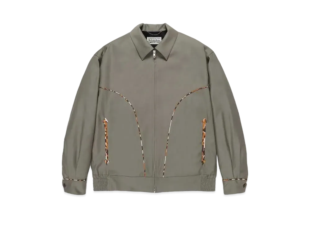 WACKO MARIA Velvet Western Jacket (Import Fabric / Dormeuil) "Green"