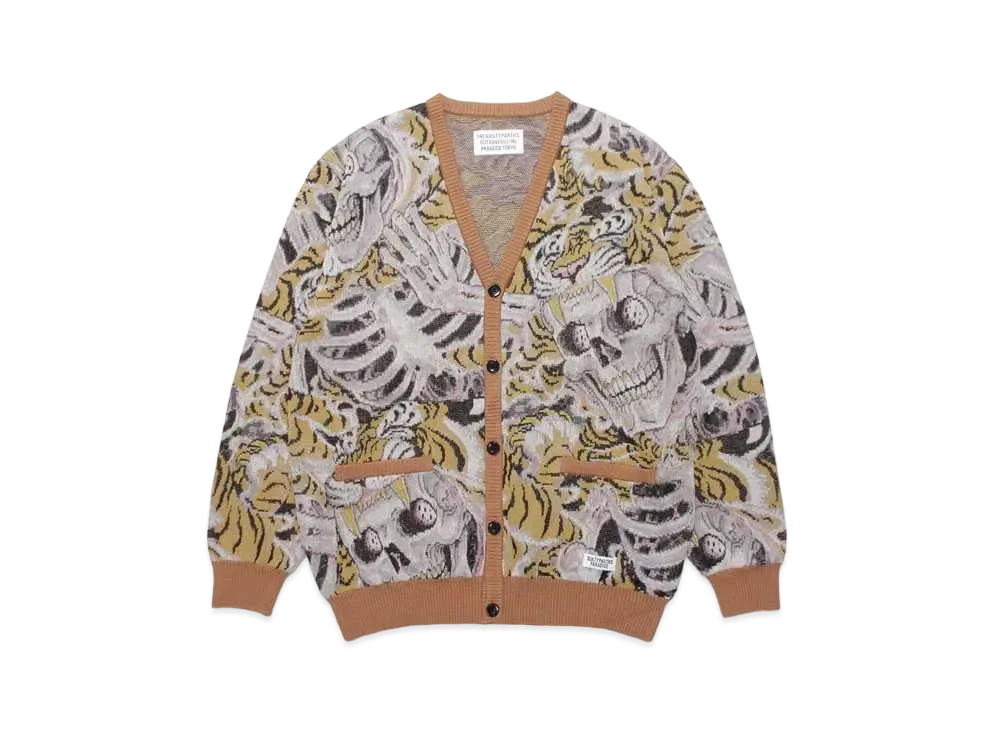 WACKO MARIA TIM LEHI / Jacquard Cardigan "Yellow"