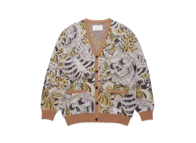 WACKO MARIA TIM LEHI / Jacquard Cardigan "Yellow"