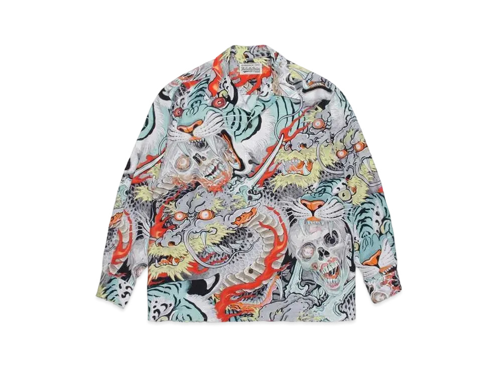 WACKO MARIA TIM LEHI / Hawaiian Shirt "Blue"