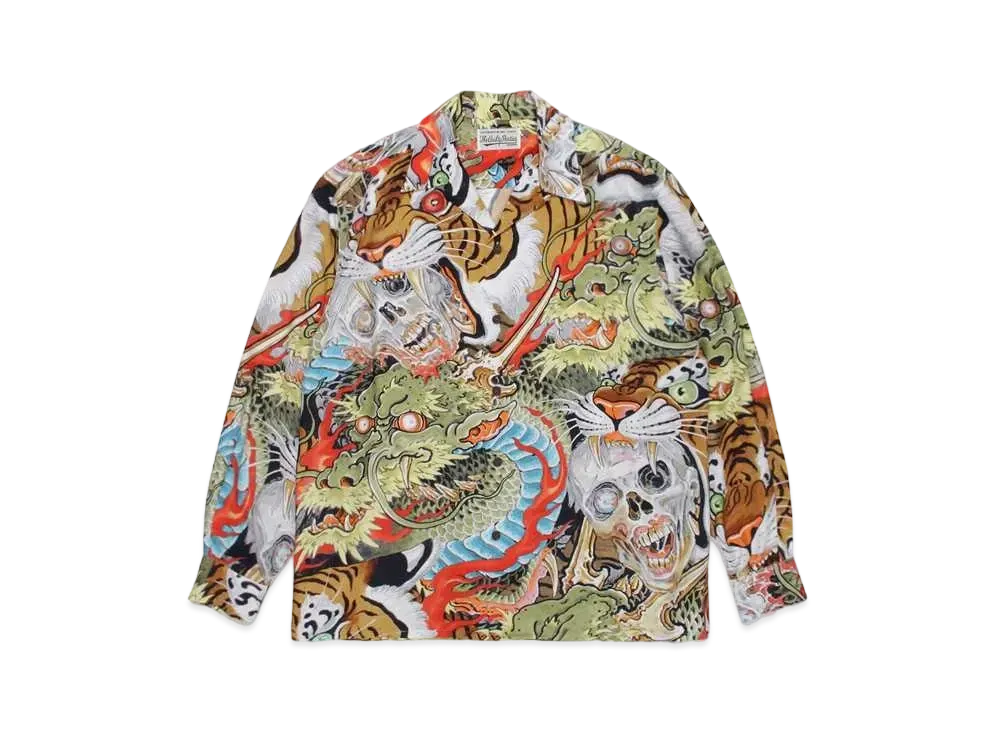 WACKO MARIA TIM LEHI / Hawaiian Shirt "Green"