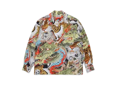 WACKO MARIA TIM LEHI / Hawaiian Shirt "Green"