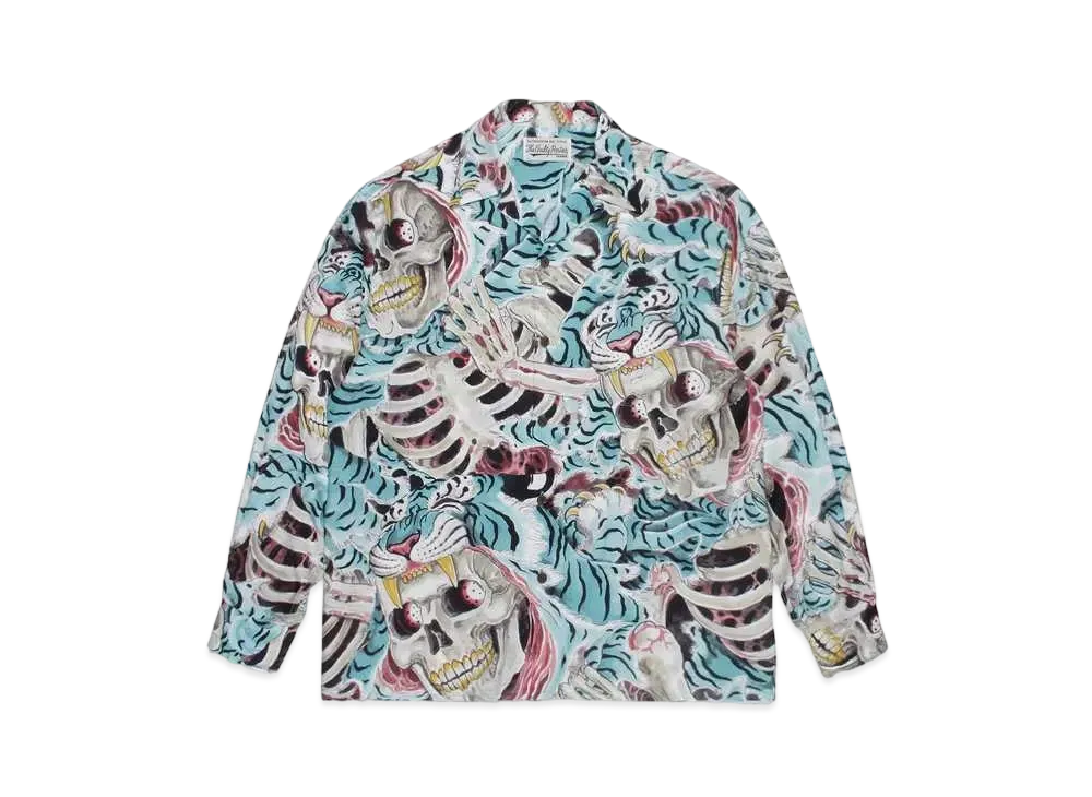 WACKO MARIA TIM LEHI / Hawaiian Shirt #1 "Blue"