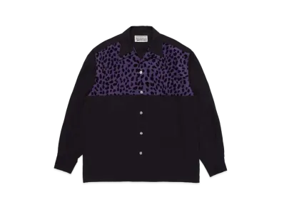 WACKO MARIA 50's Shirt "Black Purple"