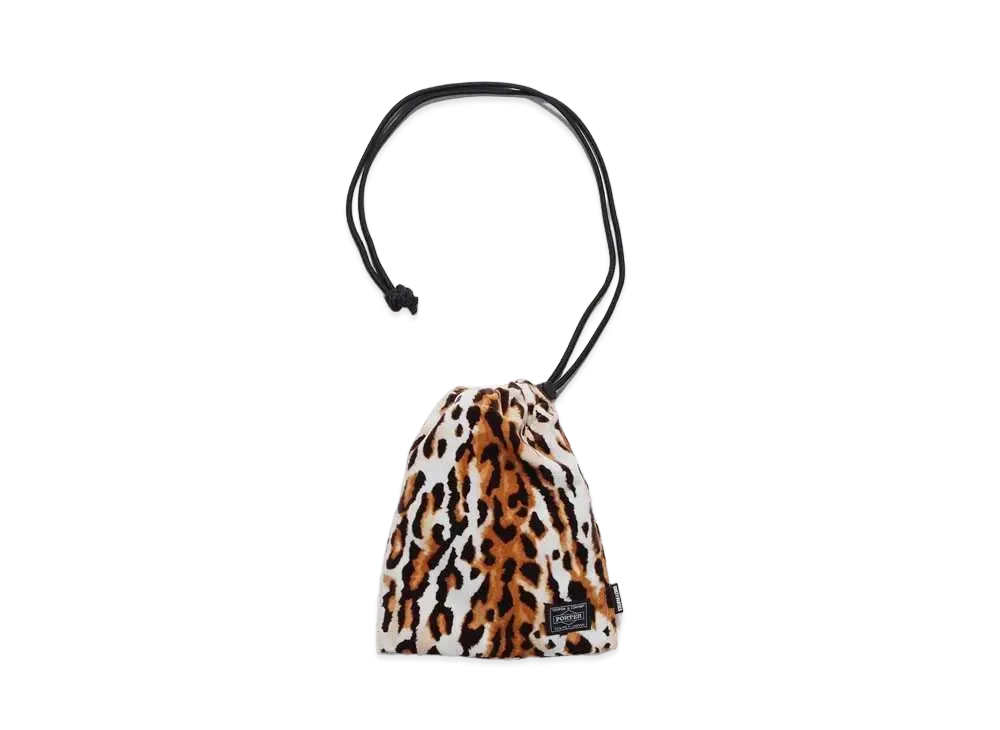 WACKO MARIA PORTER / Velvet Shoulder Pouch "Leopard 2"