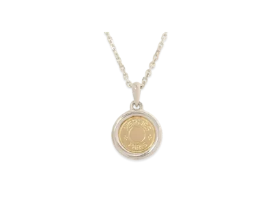 Hermes Sellier Necklace "Silver/Yellow Gold"