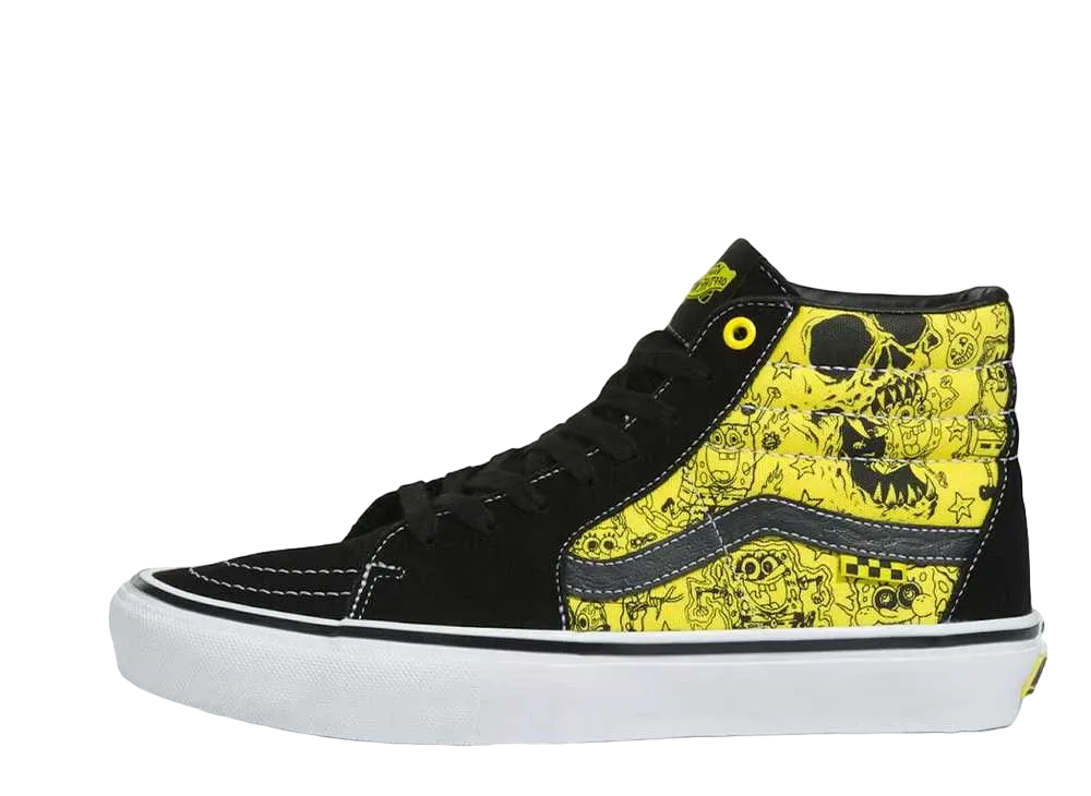 Spongebob × Vans Sk8-Hi Squarepants Mike Gigliotti "Black/Yellow/White"