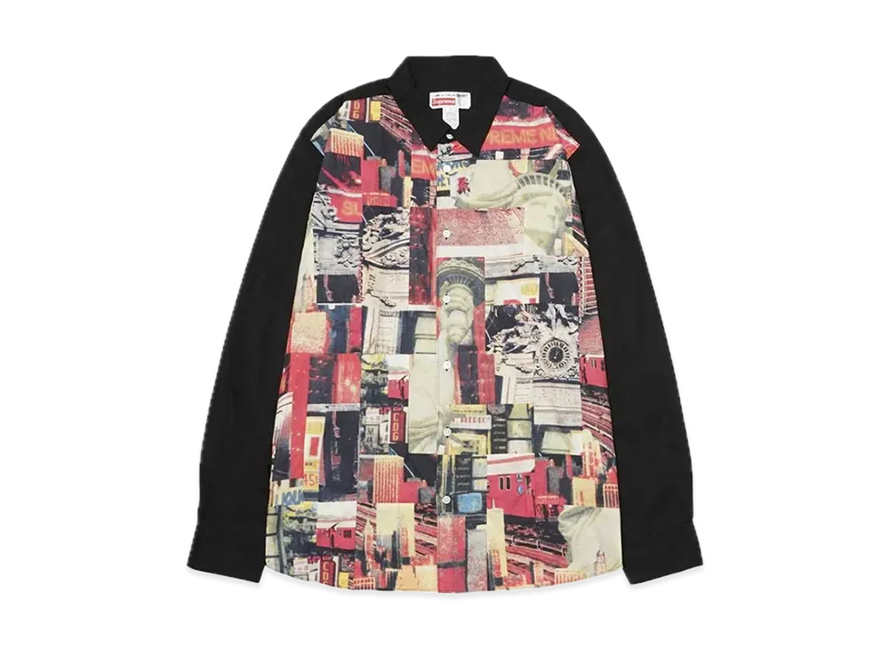 Supreme / Comme des Garçons SHIRT® Patchwork Button Up Shirt "Black"