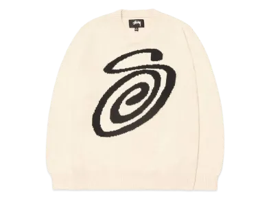 Stussy CURLY S SWEATER "Natural"