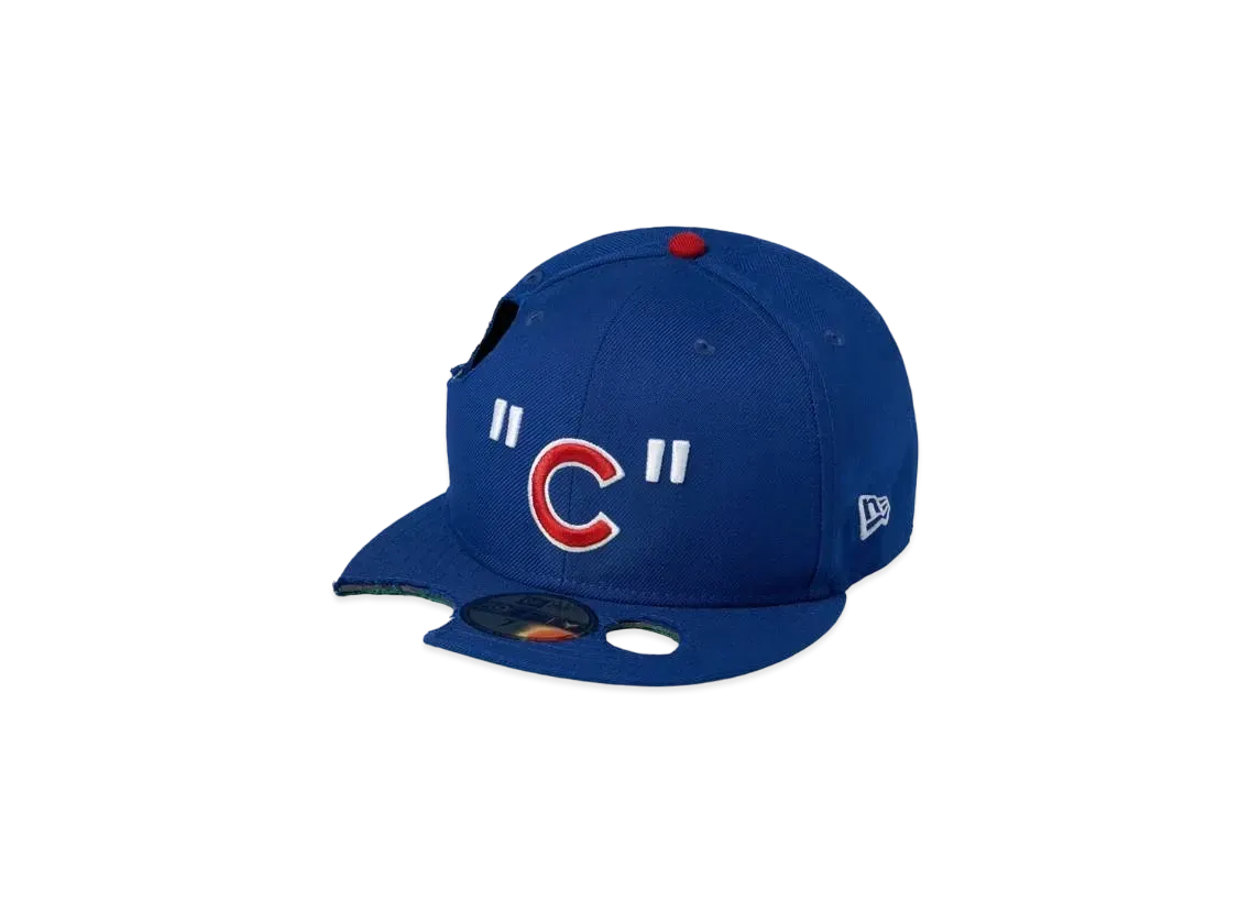 NEW ERA x OFF-WHITE x MLB CHICAGO CUBS CAP "Blue Red"
