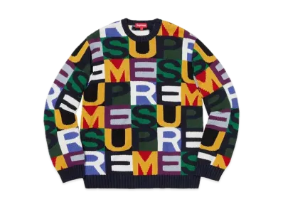 Supreme Big Letters Sweater "Multicolor"