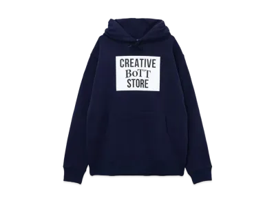 BoTT x creativedrugstore Square Logo Hoodie "Navy"