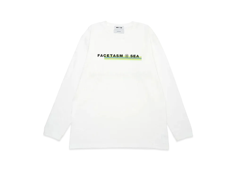 WIND AND SEA x FACETASM Slim Logo L/S Tee "White"