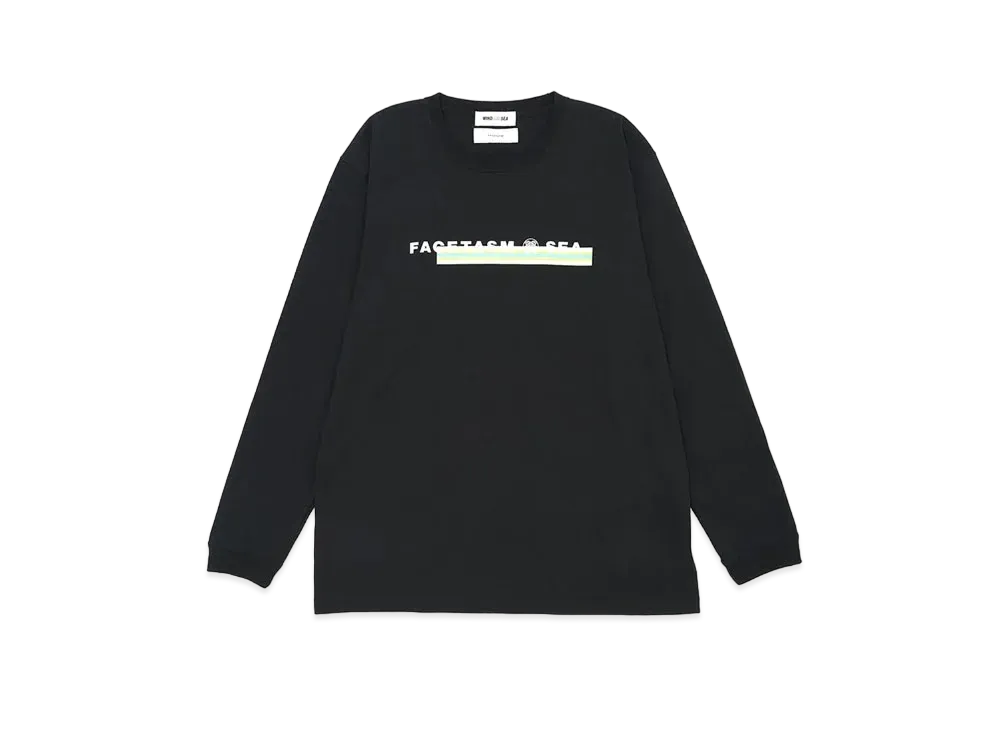 WIND AND SEA x FACETASM Slim Logo L/S Tee "Black"