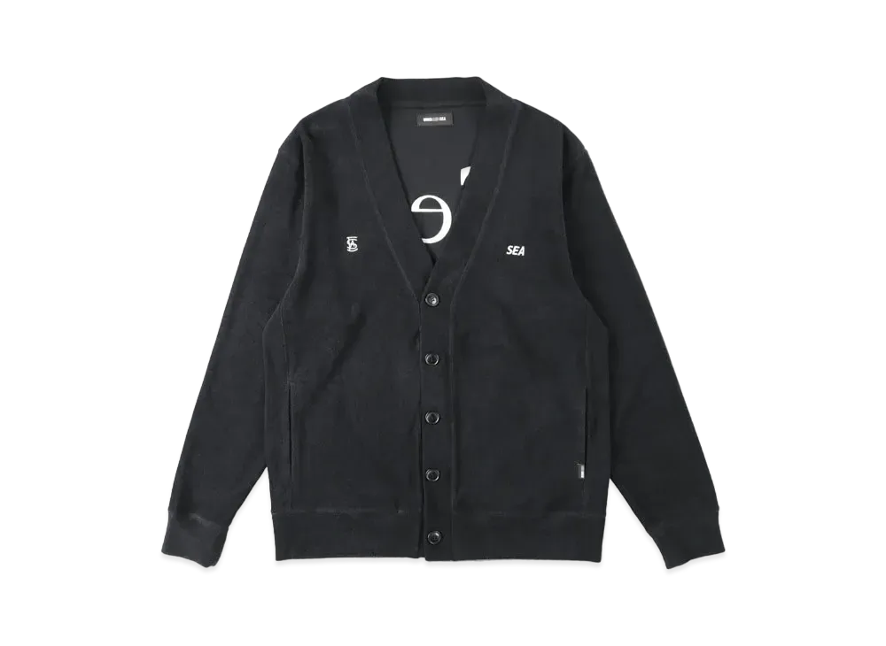 WIND AND SEA Soft Pile Cardigan "Black"
