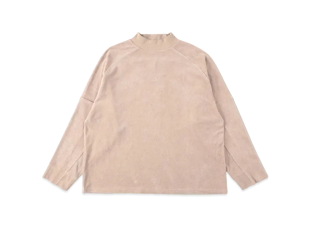 WIND AND SEA Soft Pile Mock Neck "Beige"