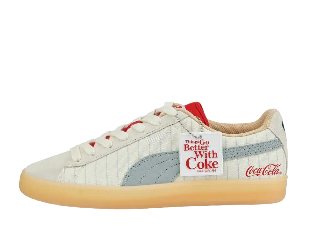 Coca Cola × Puma Suede "White/Green/Red/Silver"
