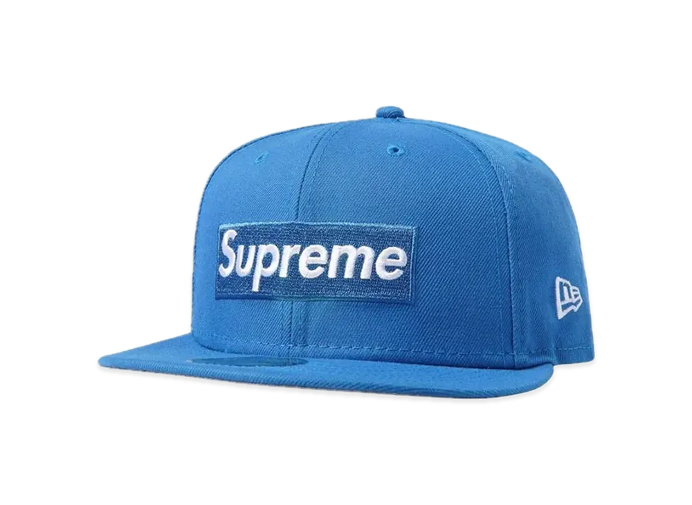 Supreme Money Box Logo New Era "Light Blue"