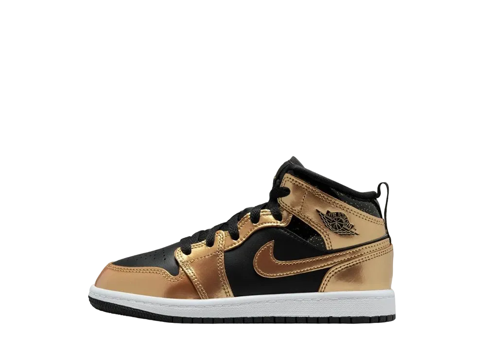 ナイキ PS エアジョーダン1 ミッド "グリッター"(キッズ)