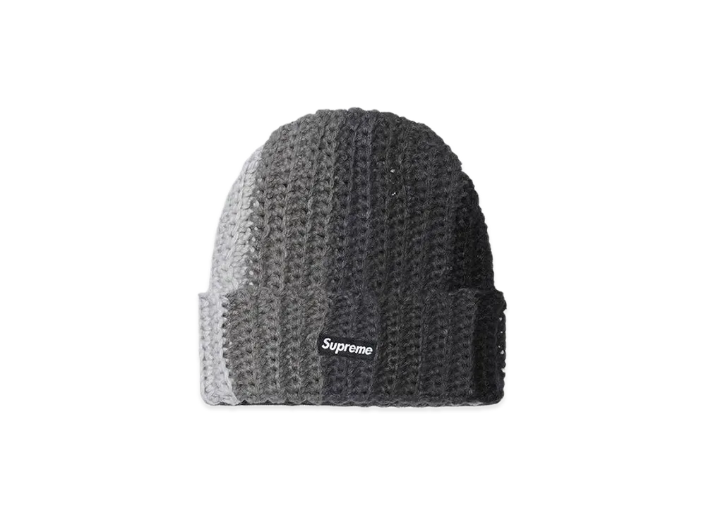 Supreme Gradient Crochet Beanie "Black"