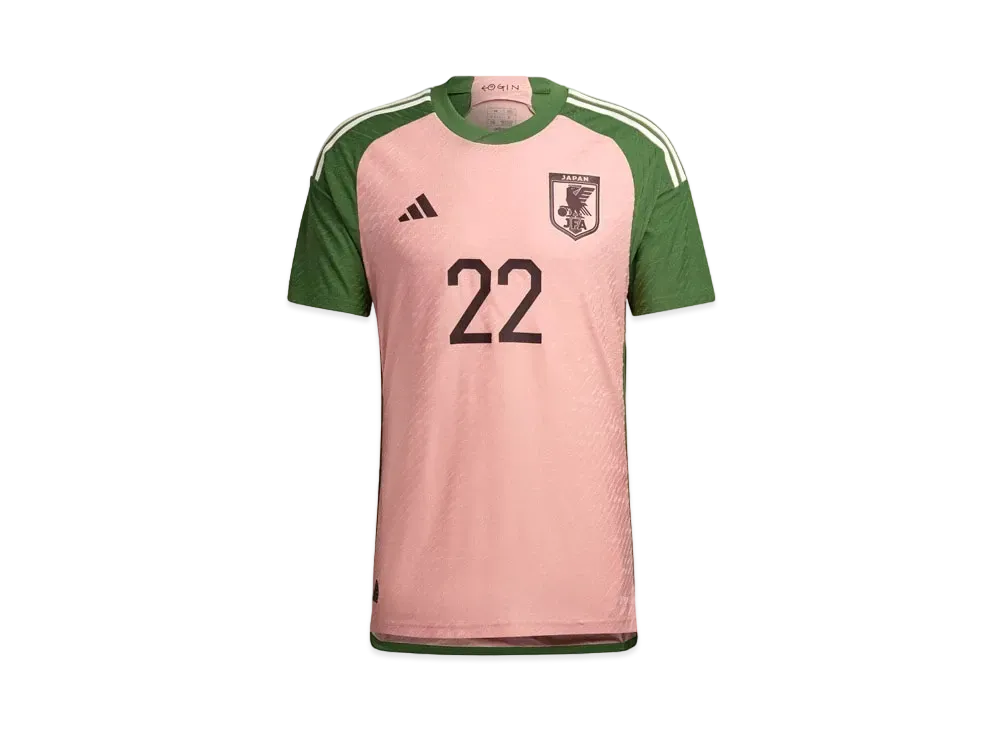 adidas Japanese National Soccer Team Special Collection Jersey With Uniform Number "Wonder Mauve/Crew Green"
