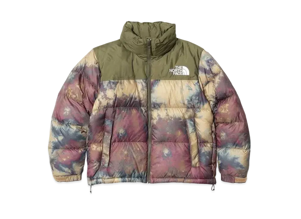 The North Face Novelty Short Nuptse Jacket "Ice Dyed Antelope Tan"
