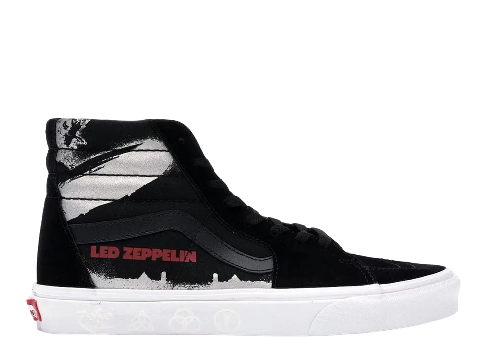 レッド・ツェッペリン × バンズ スケートハイ "ブラック/トゥルー ホワイト"