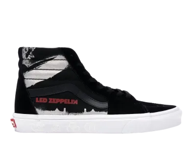 Led Zeppelin × Vans Sk8-Hi "Black/True White"