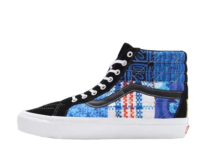 Sandy Liang × Spongebob × Vans Sk8-Hi 38 DX PW Patchwork "Blue/Black/White"