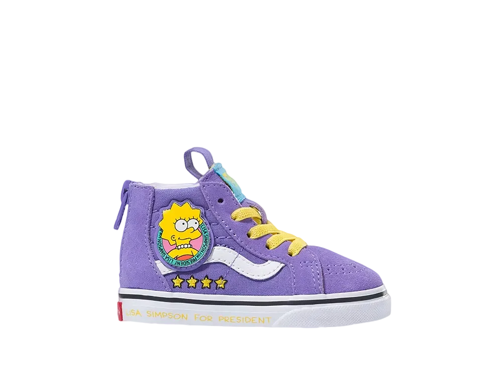ザ シンプソンズ × バンズ TD スケートハイ ジップ リサ "パープル/ホワイト"(キッズ)