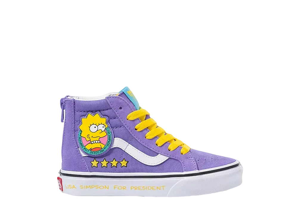 ザ シンプソンズ × バンズ PS スケートハイ ジップ リサ "パープル/ホワイト"(キッズ)