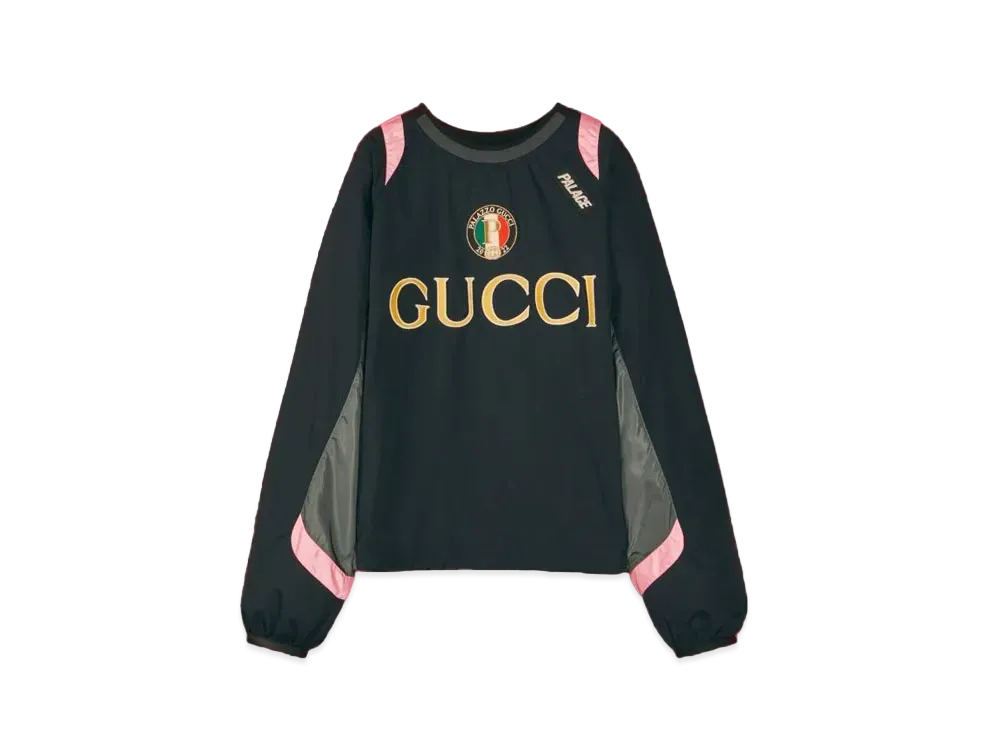 PALACE GUCCI Nylon Track Jacket With Patches "Black"